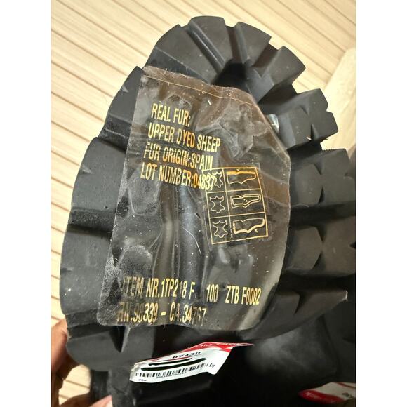 Prada Calzature Donna Real Fur Suede Leather Boots Size EU35 - Picture 9 of 12